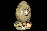 Polished Septarian Egg with Stand - Madagascar #118144-2